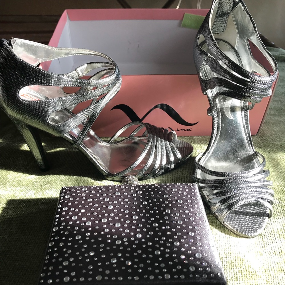Formal wear (shoes) with evening bag